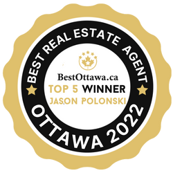 Ottawa Real Estate Agent, Kanata Realtor. Image of Jason Polonski receiving real estate award from his clients