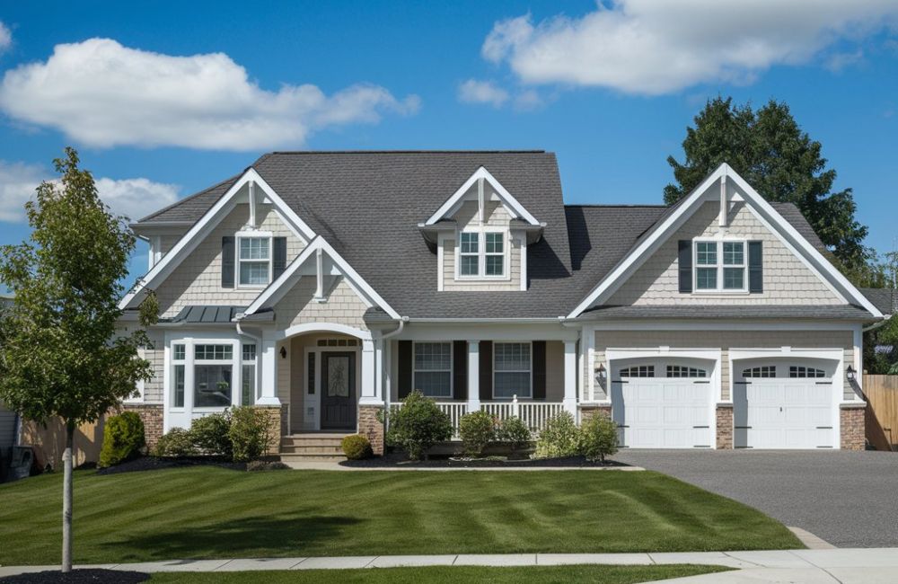 A house with a lawn and a driveway. Why Use a Local Realtor When Buying or Selling a Home in Kanata and Stittsville, 2.