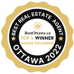 Best in Ottawa Award presented to Jason Polonski, a top REALTOR® in Kanata and Ottawa, for consecutive years 2019 to 2025, recognizing his exceptional achievements and client-focused real estate services