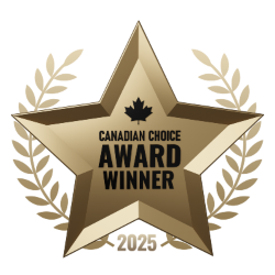 Prestigious Canadian Choice Award presented to Jason Polonski in 2025 for being the best REALTOR® in Kanata and Ottawa, recognized for excellence in real estate services