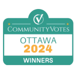 Ottawa Community Votes Award presented to Jason Polonski, a top REALTOR® in Kanata and Ottawa, in 2024 for outstanding contributions to the local real estate community