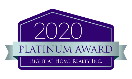 Platinum Award presented to Jason Polonski, a top REALTOR® in Kanata and Ottawa, in 2020 for outstanding real estate success and client service