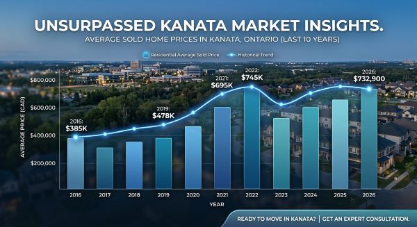 Average Sold Home Prices in Kanata