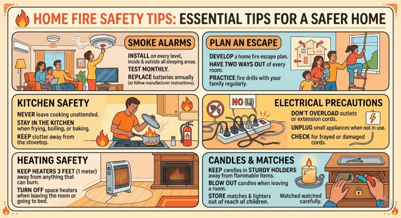 Fire Safety Tips in the Home