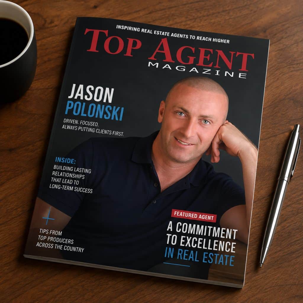 Jason Polonski, Ottawa and Kanata REALTOR, featured on the cover of Top Agent Magazine