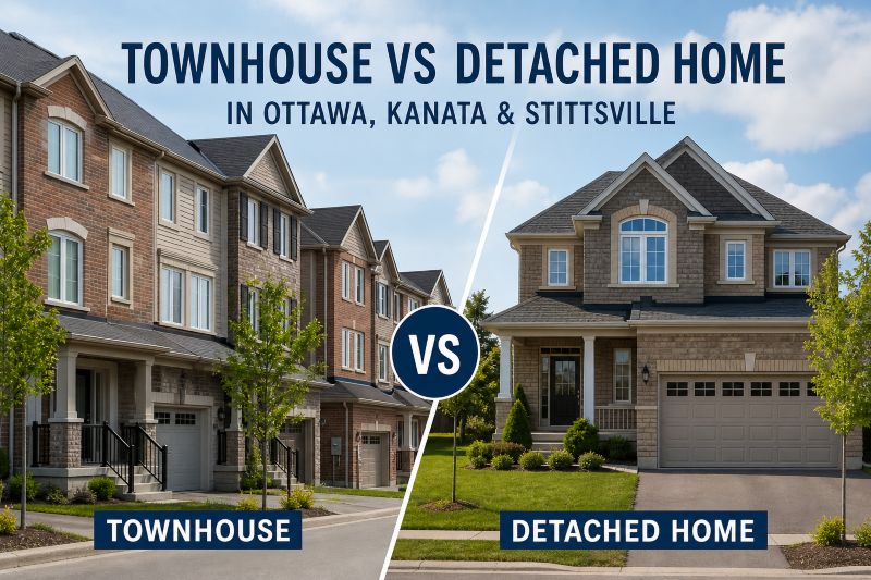 Townhouse vs Detached Home in Ottawa