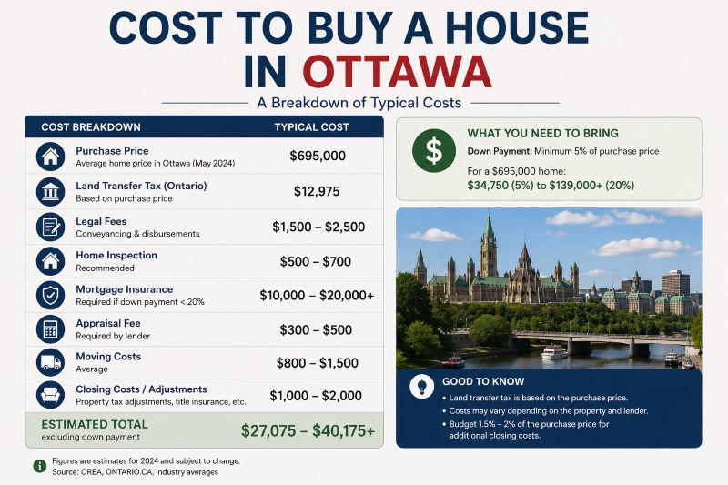 Cost to Buy a House in Ottawa Guide
