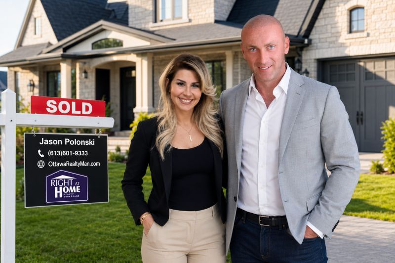 Jason Polonski- Realtor in Kanata, Ottawa with his assistant